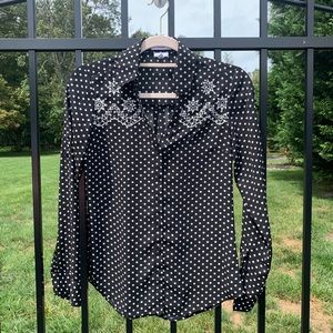 Express Slim Fit Embroidered Portofino Shirt